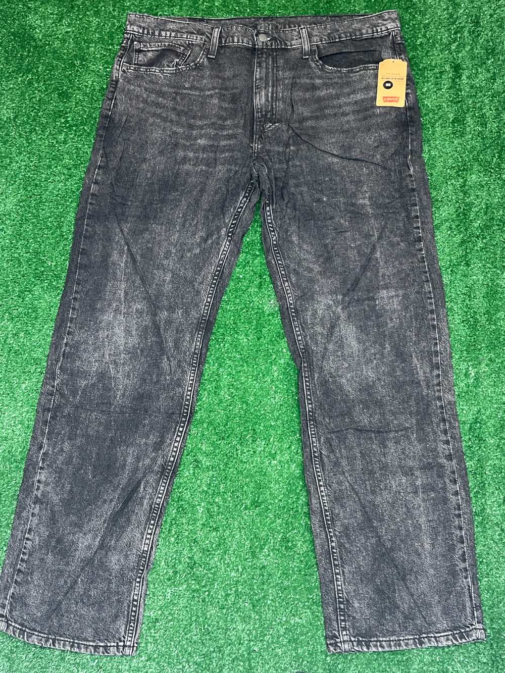 Levi's 559 Relaxed Straight Jeans Men's 38x34 Black Wash Denim NWT New With Tags